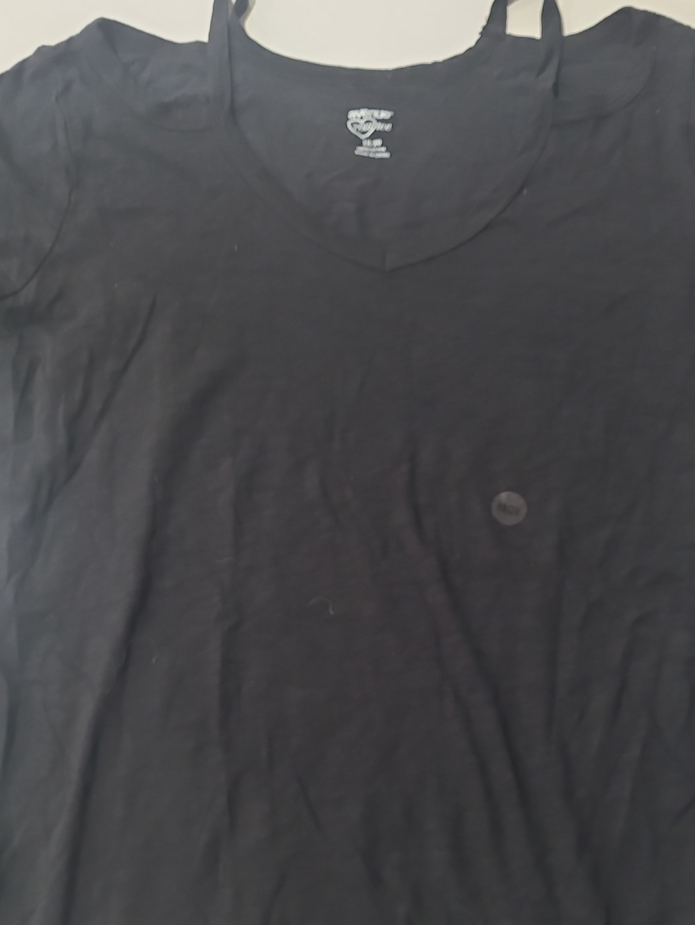 Avenue Black Short Sleeve V-Neck Tee